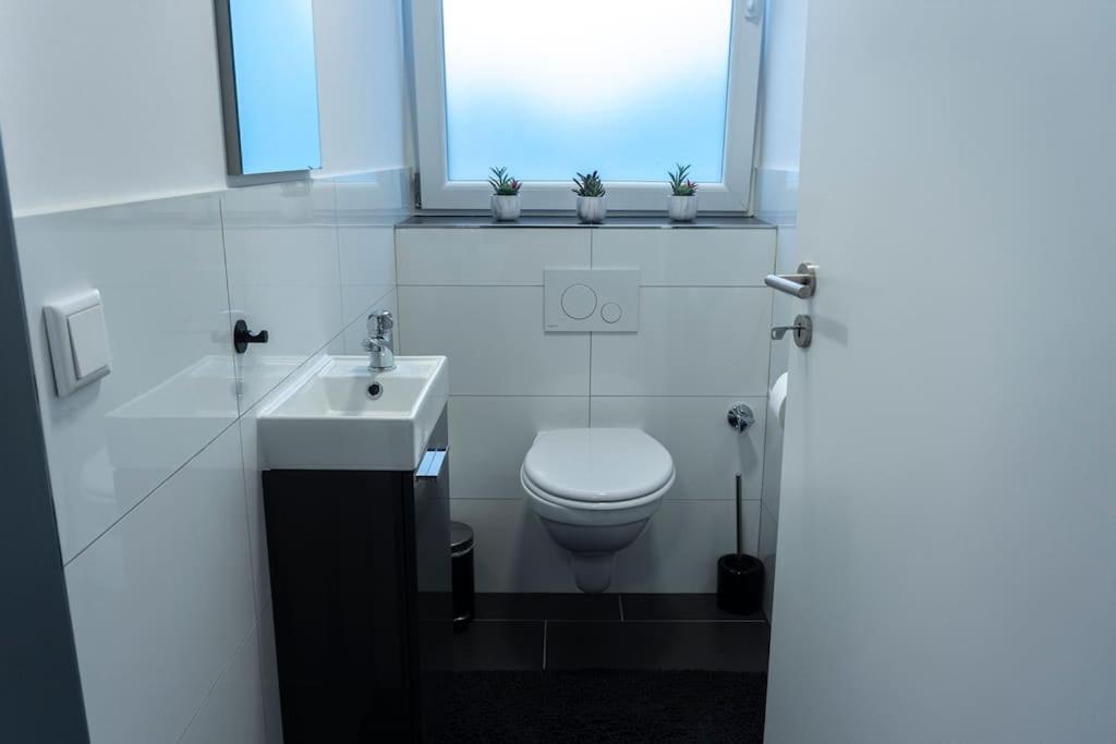 Moderne Ferienwohnung In Gelsenkirchen-Schalke Fuer 1 Bis 7 Personen Mit Terrasse, Ideal Fuer Gruppen & Stadionbesuche Eksteriør billede